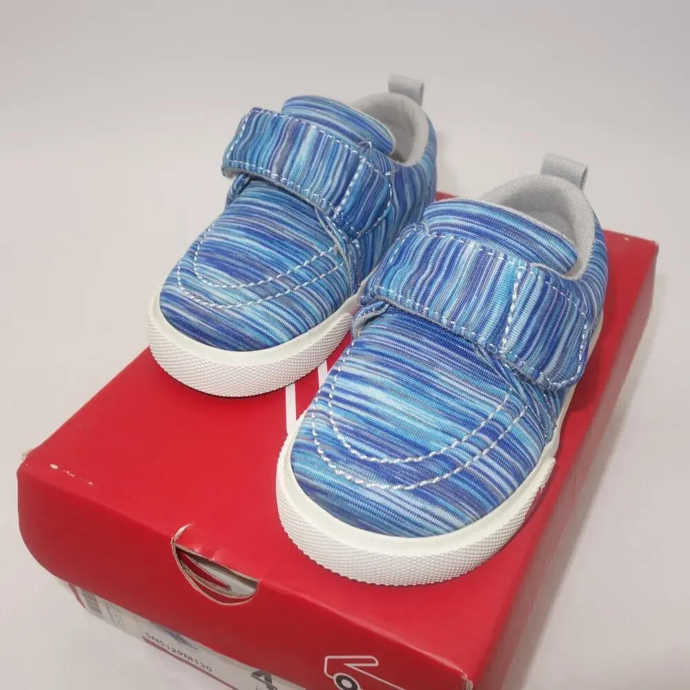 New See Kai Run Wyatt Blue Jersey Machine Washable Shoes Baby Toddler 4